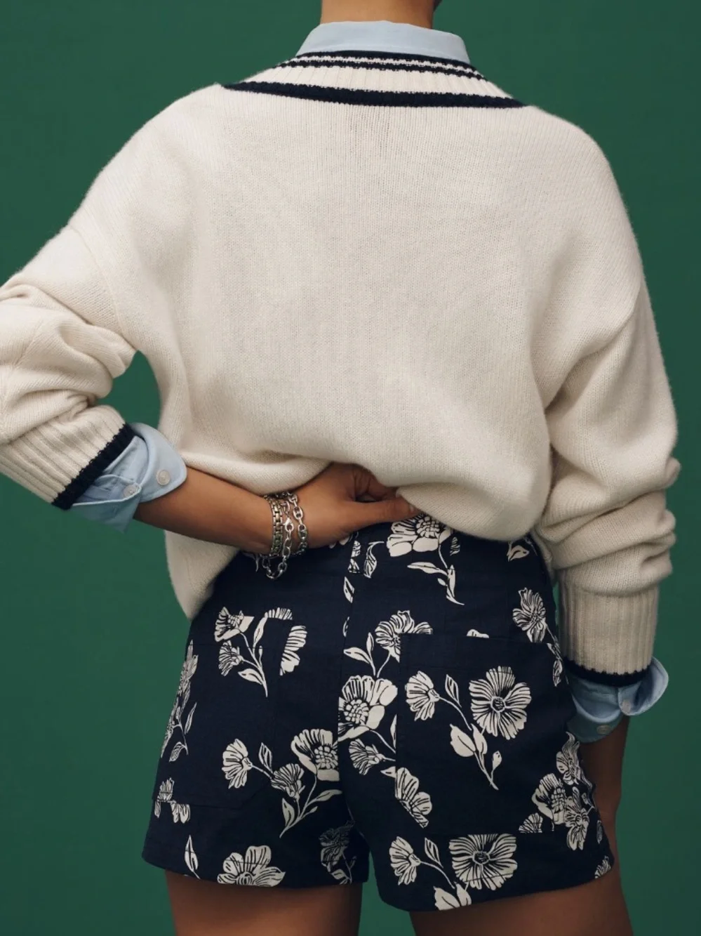 Anthropologie navy shorts